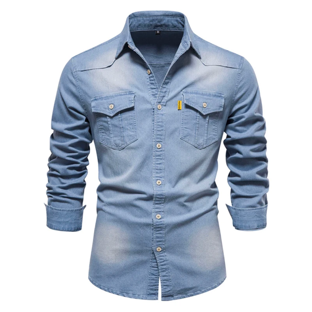 Mike™ | Denim-Bluse für Männer