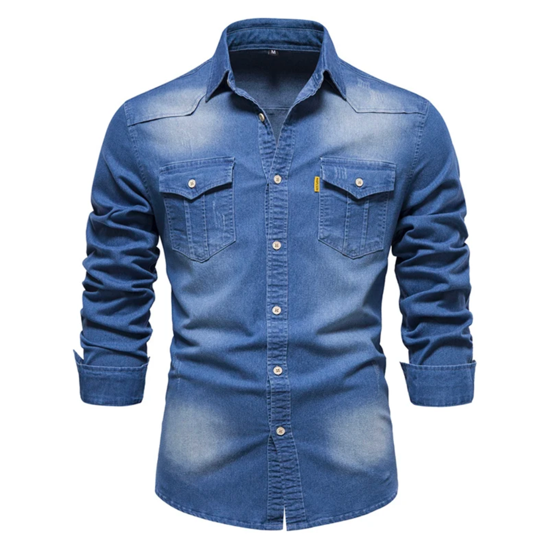 Mike™ | Denim-Bluse für Männer