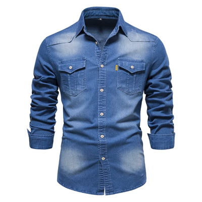 Mike™ | Denim-Bluse für Männer